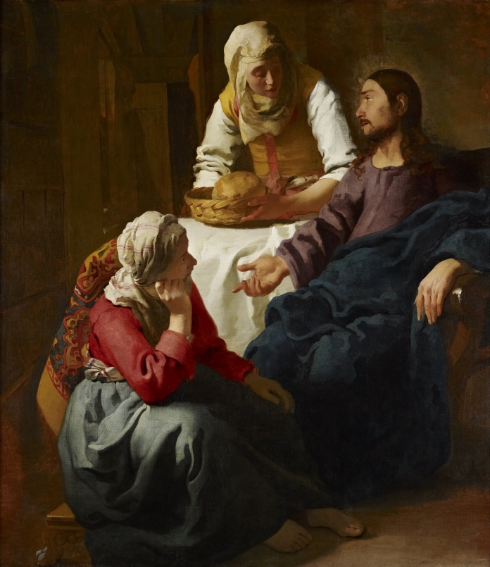 Christ in the House of Martha and Mary;  Johannes Vermeer (1655)