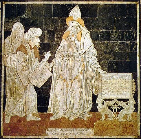 Hermes Trismegistus, floor mosaic in the Cathedral of Siena (Source: Wikipedia)