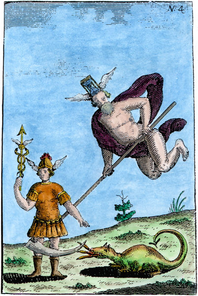 Abraham Eleazar, Uraltes chymisches Werck, 'Flamel', Erfurt, 1735_EL04