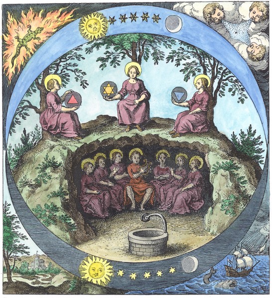 Engraving from Musaeum hermeticum, Frankfurt 1625