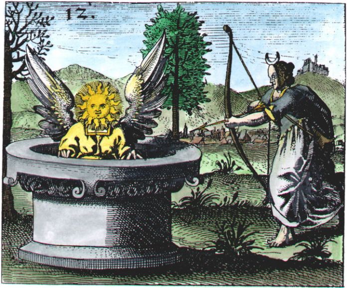 Mylius, Rosarium philosophorum (Rosary of the Philosophers) series, Philosophia Reformata, Frankfurt, 1622_MR12