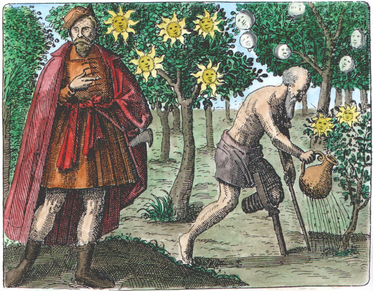 Sendivogius from Maier Symbola aurea mensae, Franckfurt, 1617