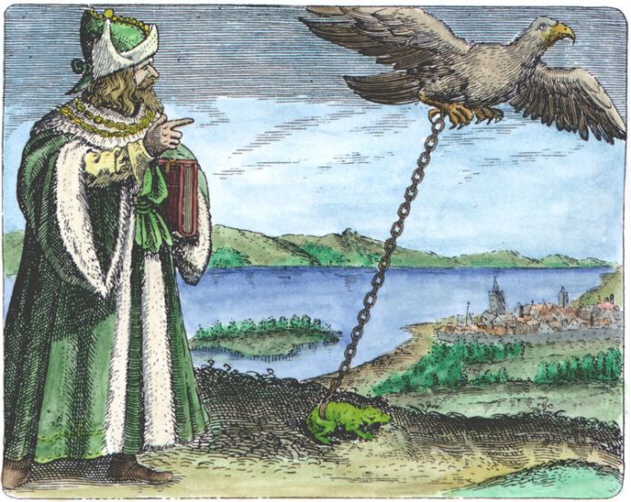 Mair_Symbola aurea mensae, Frankfurt, 1617_ Avicenna_SA02
